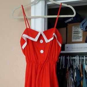 Vintage Bright Red Dress in Amazing Condition!